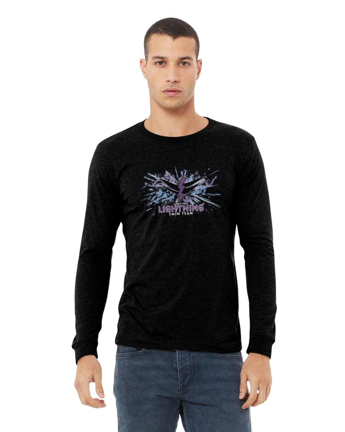 Lowes Splash Long Sleeve Tee: Black